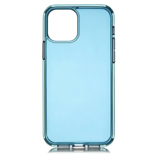 Чехол-накладка QDOS Hybrid Neon Case для смартфона Apple iPhone 12 Pro Max (Цвет: Light Blue)