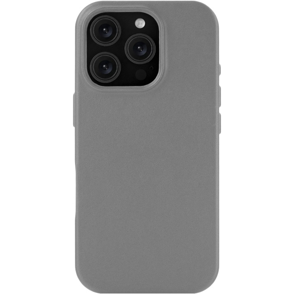 Чехол-накладка uBear Capital Leather Mag Case для смартфона Apple iPhone 16 Pro (Цвет: Grey)