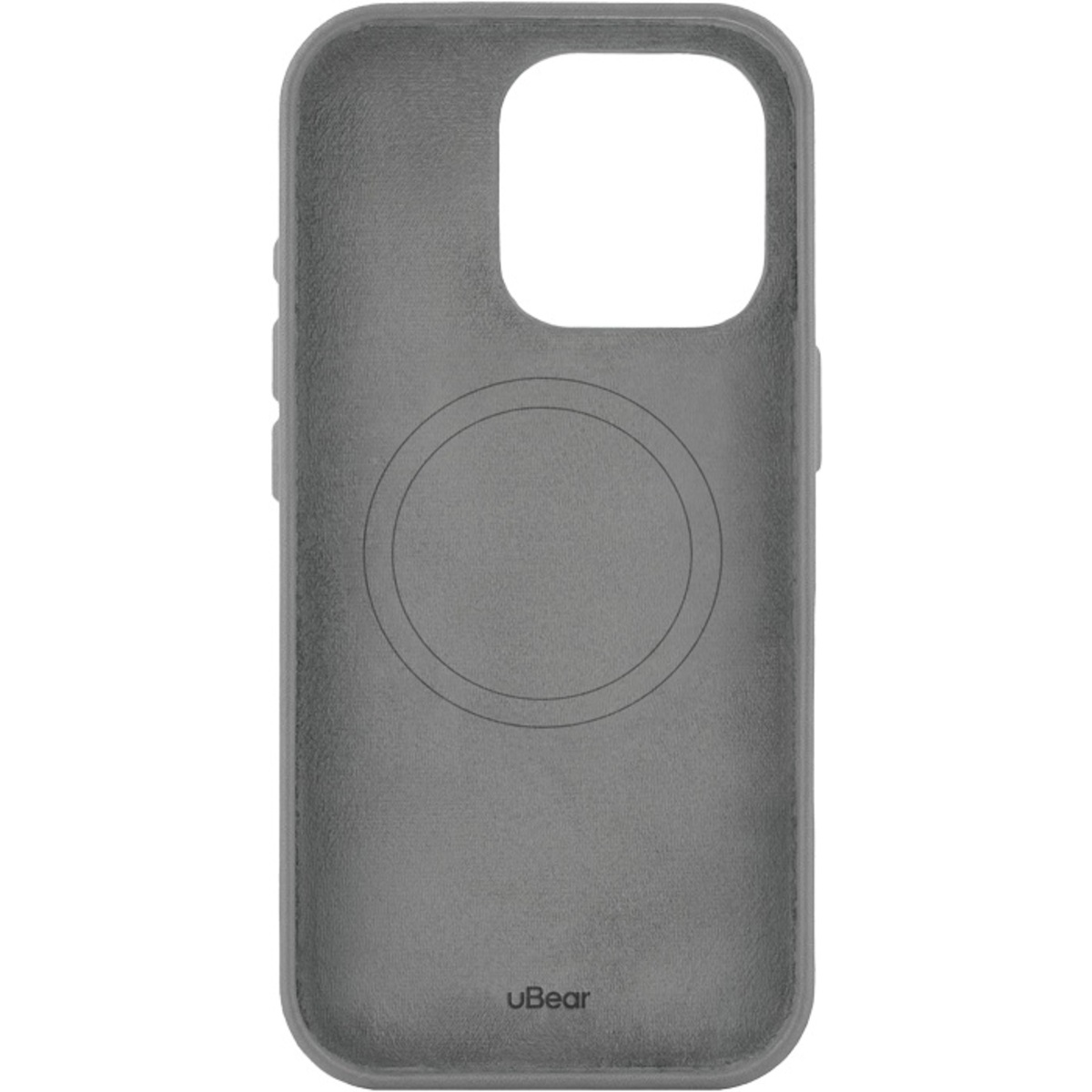 Чехол-накладка uBear Capital Leather Mag Case для смартфона Apple iPhone 16 Pro (Цвет: Grey)