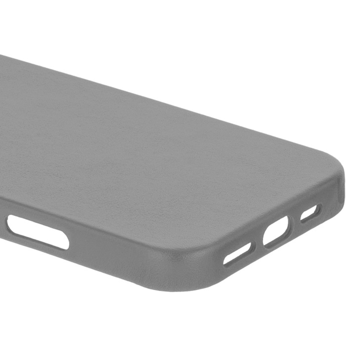 Чехол-накладка uBear Capital Leather Mag Case для смартфона Apple iPhone 16 Pro (Цвет: Grey)