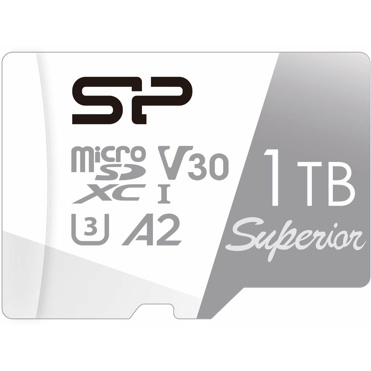 Карта памяти microSDXC 1TB Silicon Power SP001TBSTXDA2V20 Superior V30 A2 w/o adapter, белый