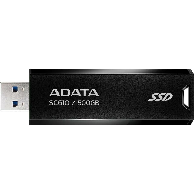 Жесткий диск A-Data USB3.2 500GB SC610-500G-CBK / RD, черный