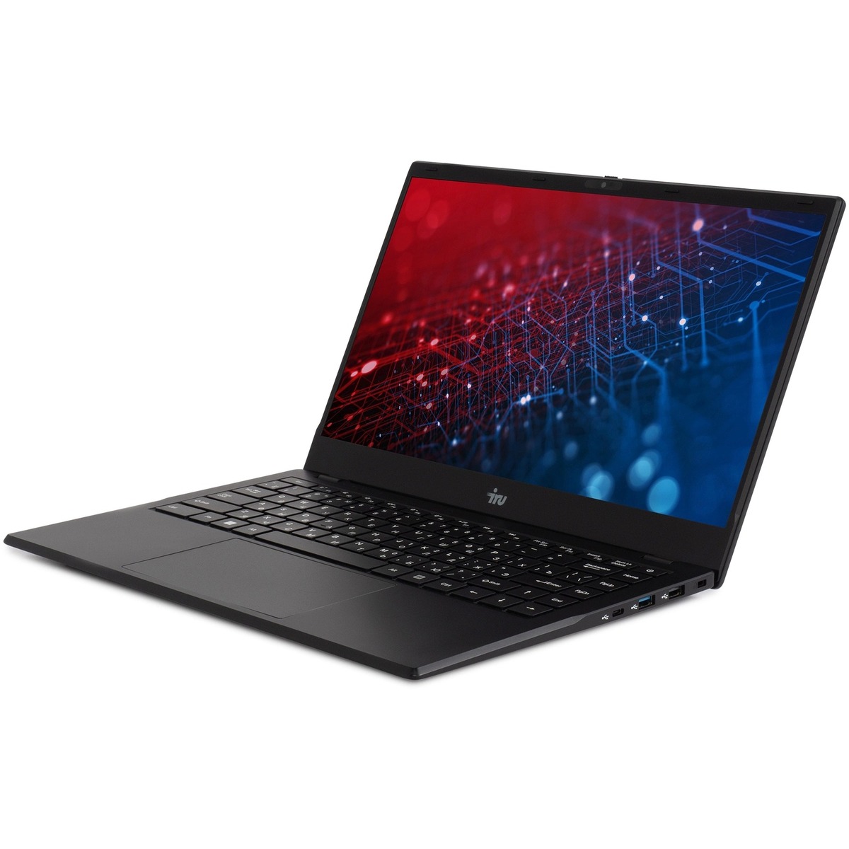 Ноутбук IRU Planio 14ING (N100 8Gb SSD512Gb Intel Iris Xe graphics 14 IPS FHD (1920x1080) Free DOS black 6000mAh)