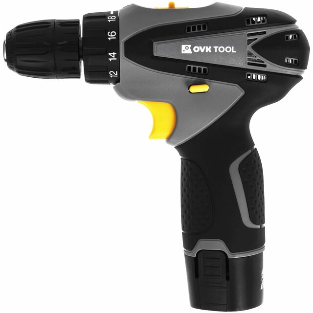 Дрель-шуруповерт Ovk Tools OTCS1AA-12V-1.5A (Цвет: Gray / Black)