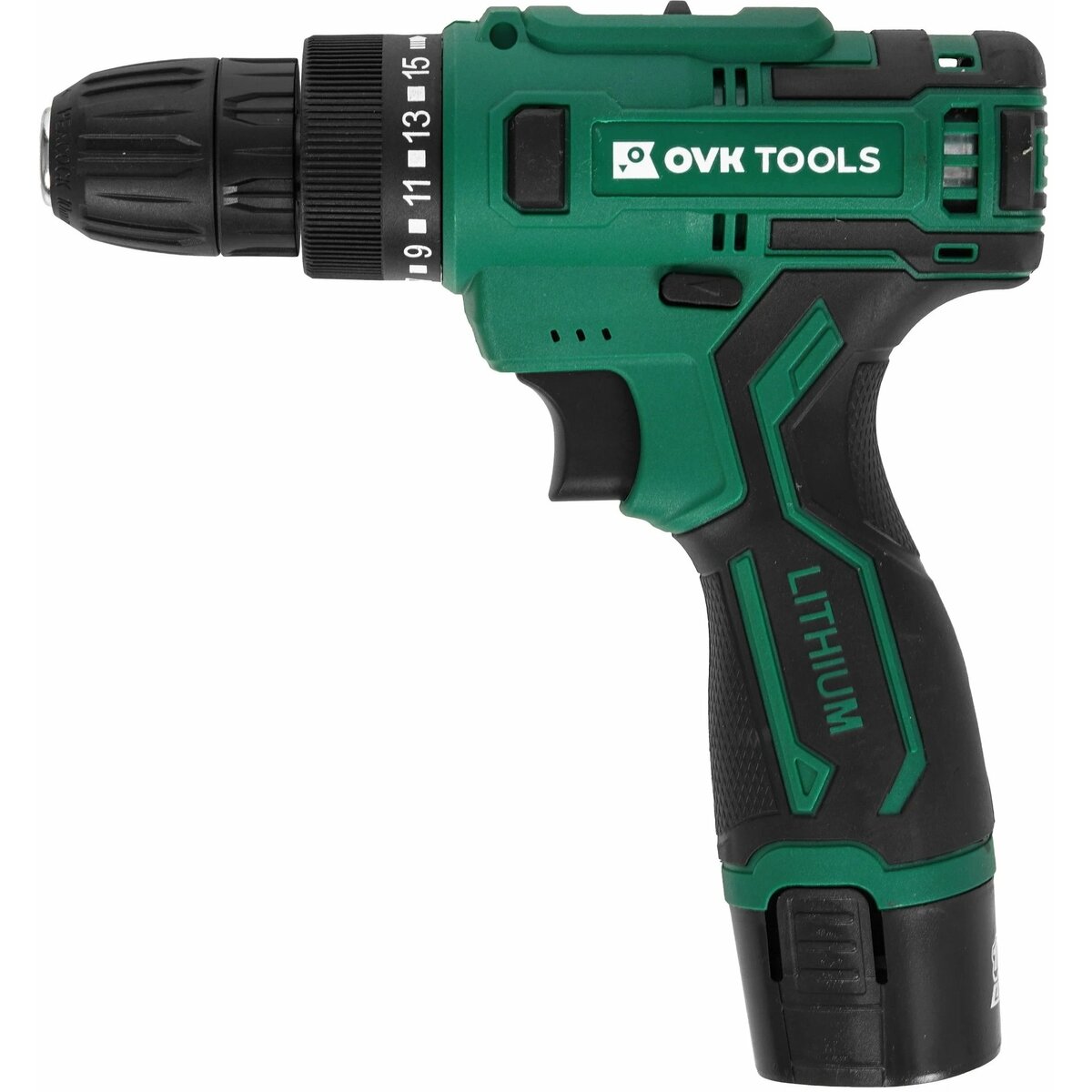 Дрель-шуруповерт Ovk Tools OTCS2AA-12V-1.5A (Цвет: Green / Black)