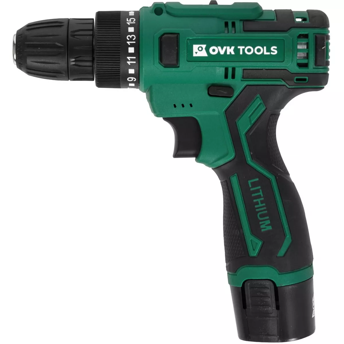 Дрель-шуруповерт Ovk Tools OTCS2AA-12V-1.5A (Цвет: Green/Black)