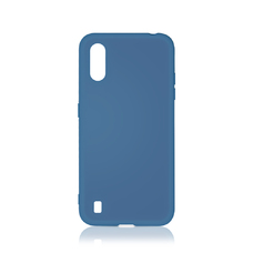 Чехол-накладка Silicon Case для смартфона Samsung Galaxy A01 (Цвет: Blue)