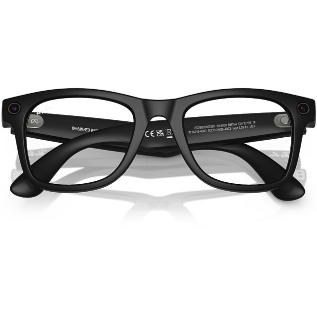 Умные очки Ray-Ban Meta Wayfarer RW4008 (Цвет: Matte Black/Transitions Graphite Green)
