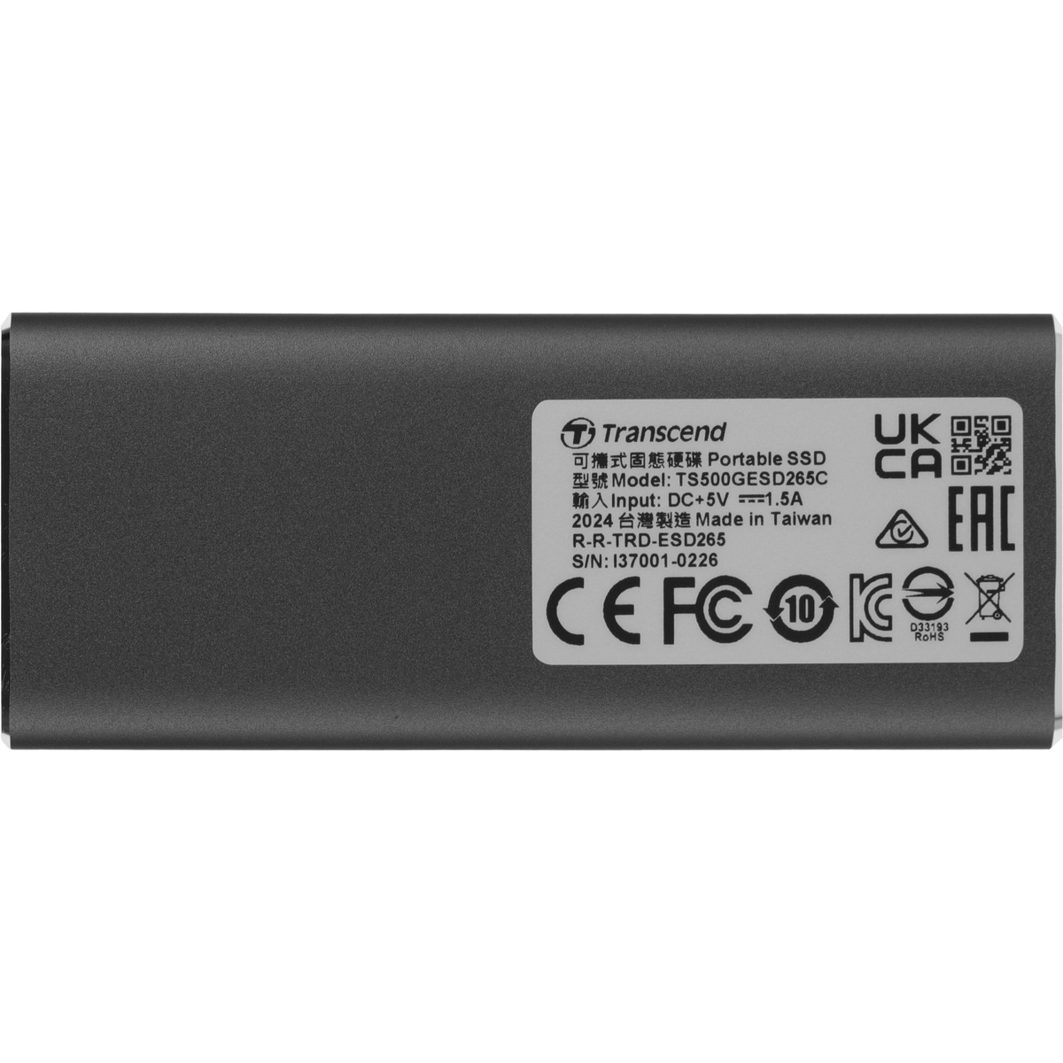 Накопитель SSD Transcend USB-C 500GB TS500GESD265C