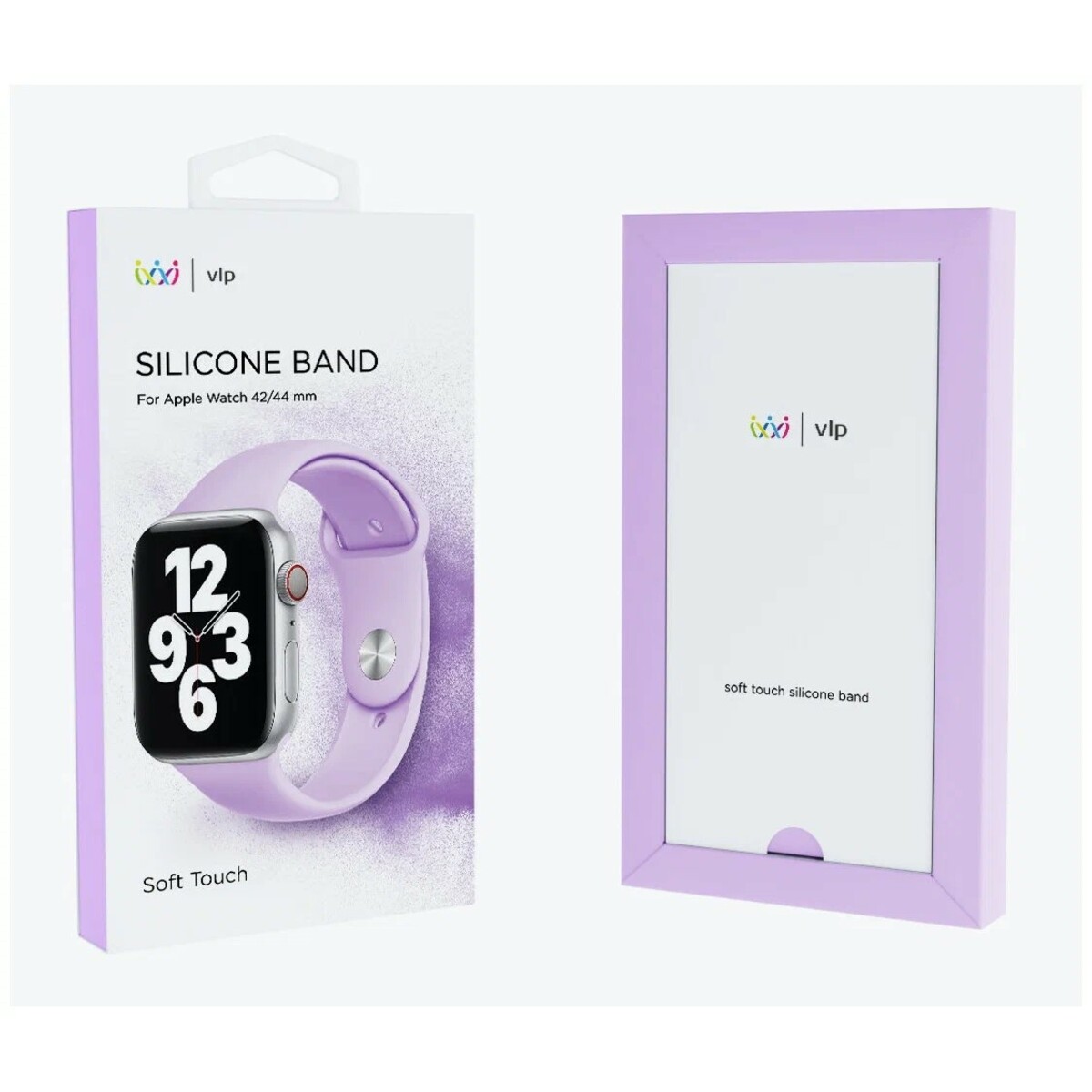 Ремешок силиконовый VLP Silicone Band Soft Touch для Apple Watch 42/44 mm (Цвет: Violet)
