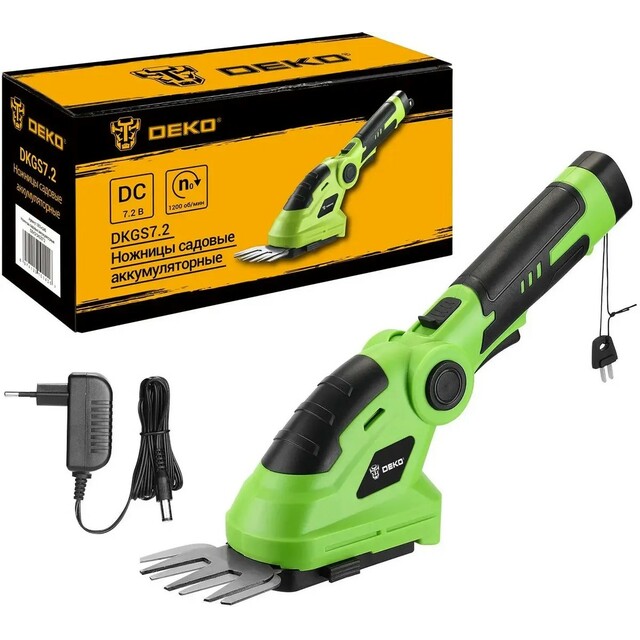 Кусторез/ножницы Deko DKGS7.2 (Цвет: Green)