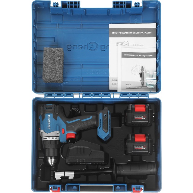 Дрель-шуруповерт DongCheng DCJZ06-13 (Цвет: Blue)
