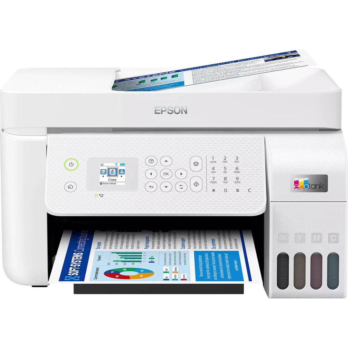 МФУ струйный Epson EcoTank L5296, белый