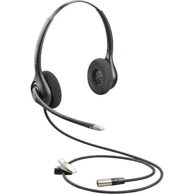 Компьютерная гарнитура Plantronics HW261N-DCDUALCHANNEL, черный Компьютерная гарнитура Plantronics HW261N-DCDUALCHANNEL, черный