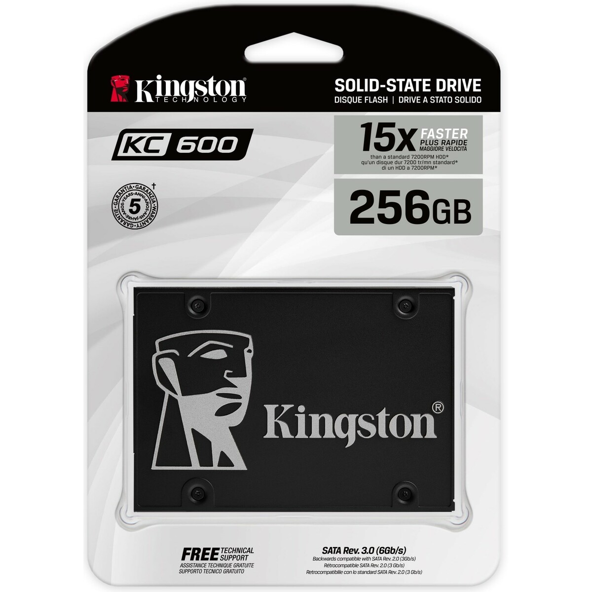 Накопитель SSD Kingston SATA III 256Gb SKC600 / 256G