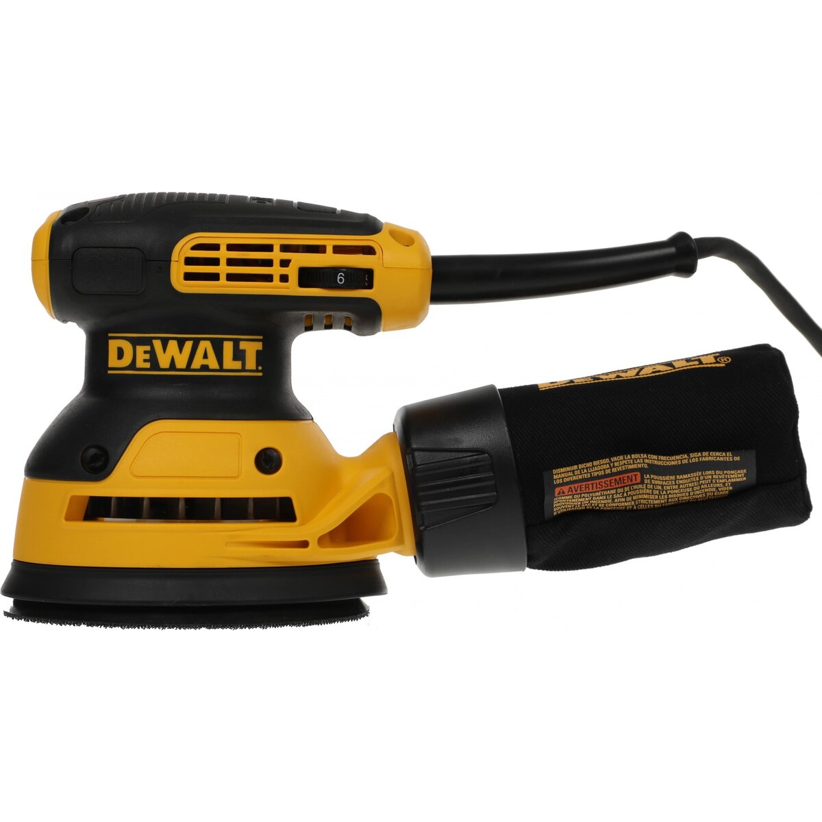 Эксцентриковая шлифовальная машина DeWalt DWE6423-QS (Цвет: Yellow)
