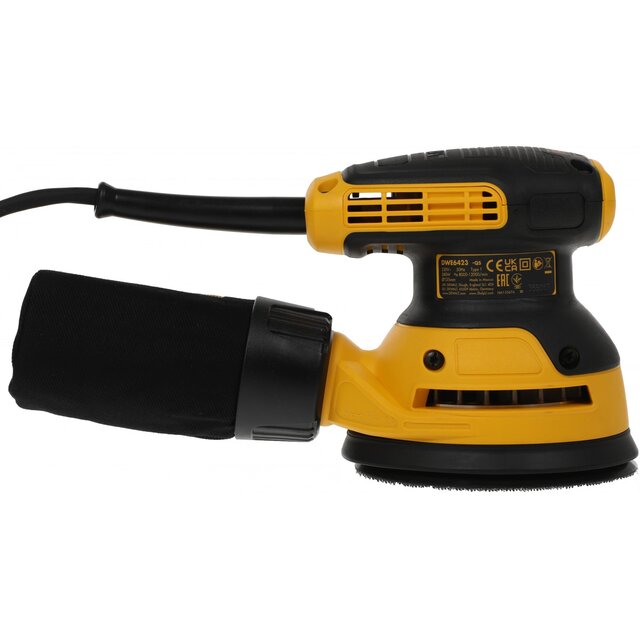 Эксцентриковая шлифовальная машина DeWalt DWE6423-QS (Цвет: Yellow)