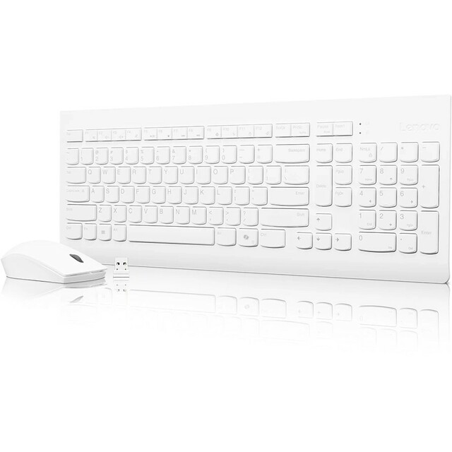 Клавиатура + мышь Lenovo 510, белый