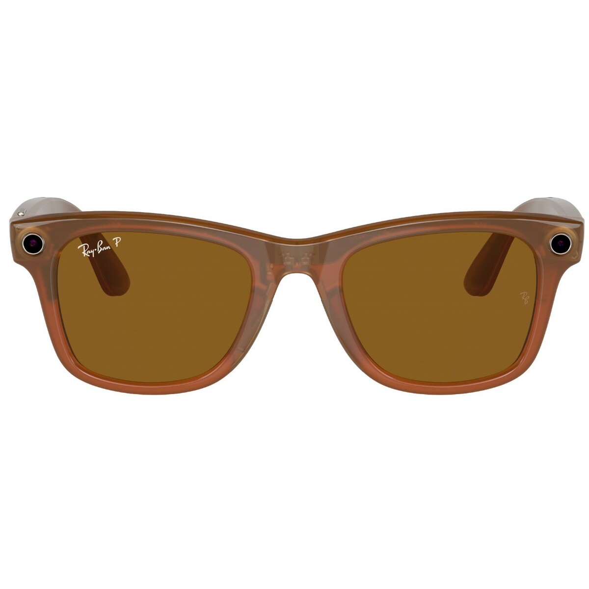 Умные очки Ray-Ban Meta Wayfarer RW4008 (Цвет: Shiny Caramel / Polar Brown)
