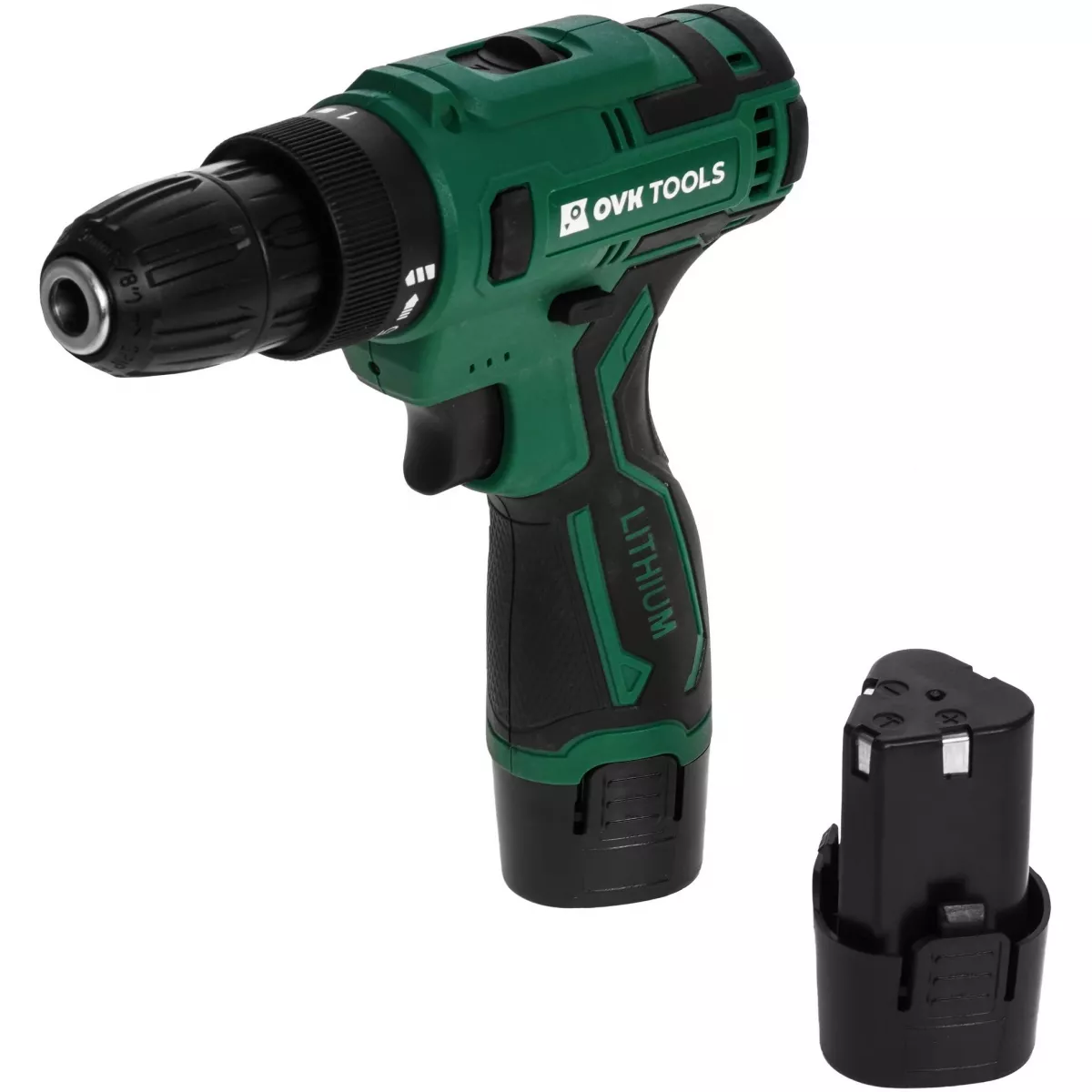 Дрель-шуруповерт Ovk Tools OTCS3AA-12V-1.5A (Цвет: Green/Black)