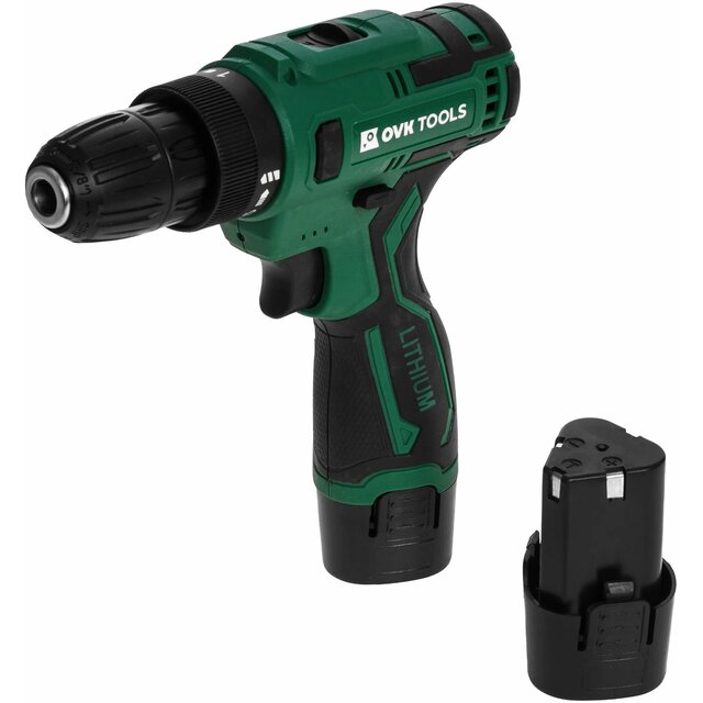 Дрель-шуруповерт Ovk Tools OTCS3AA-12V-1.5A (Цвет: Green / Black)