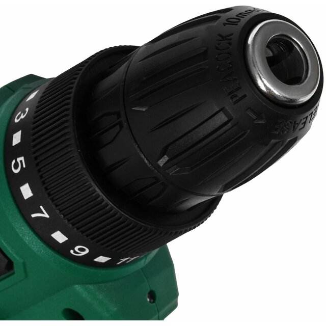 Дрель-шуруповерт Ovk Tools OTCS3AA-12V-1.5A (Цвет: Green / Black)