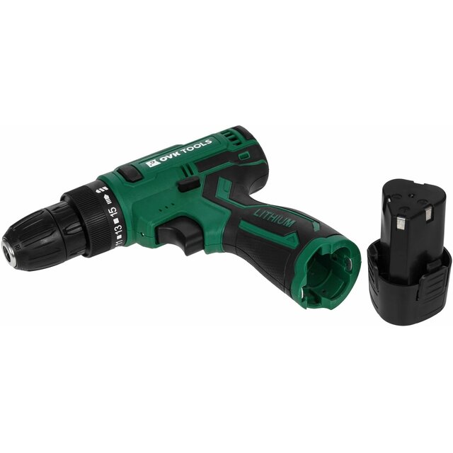 Дрель-шуруповерт Ovk Tools OTCS3AA-12V-1.5A (Цвет: Green / Black)