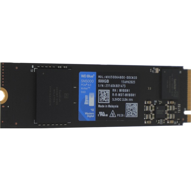 Накопитель SSD WD PCIe 4.0 x4 500GB WDS500G4B0E