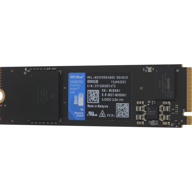 Накопитель SSD WD PCIe 4.0 x4 500GB WDS500G4B0E