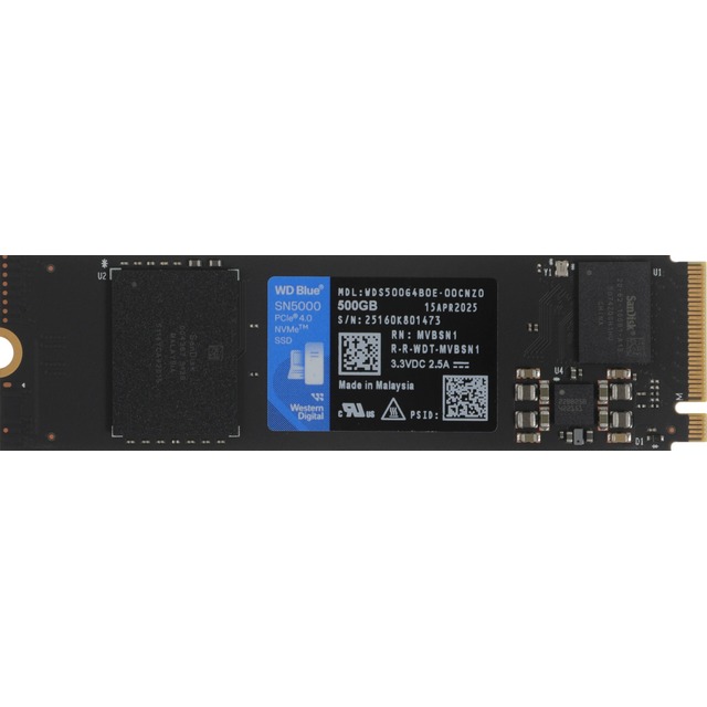 Накопитель SSD WD PCIe 4.0 x4 500GB WDS500G4B0E