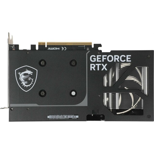Видеокарта MSI GeForce RTX 5060 Ti 8G VENTUS 2X OC (602-V536-07S)