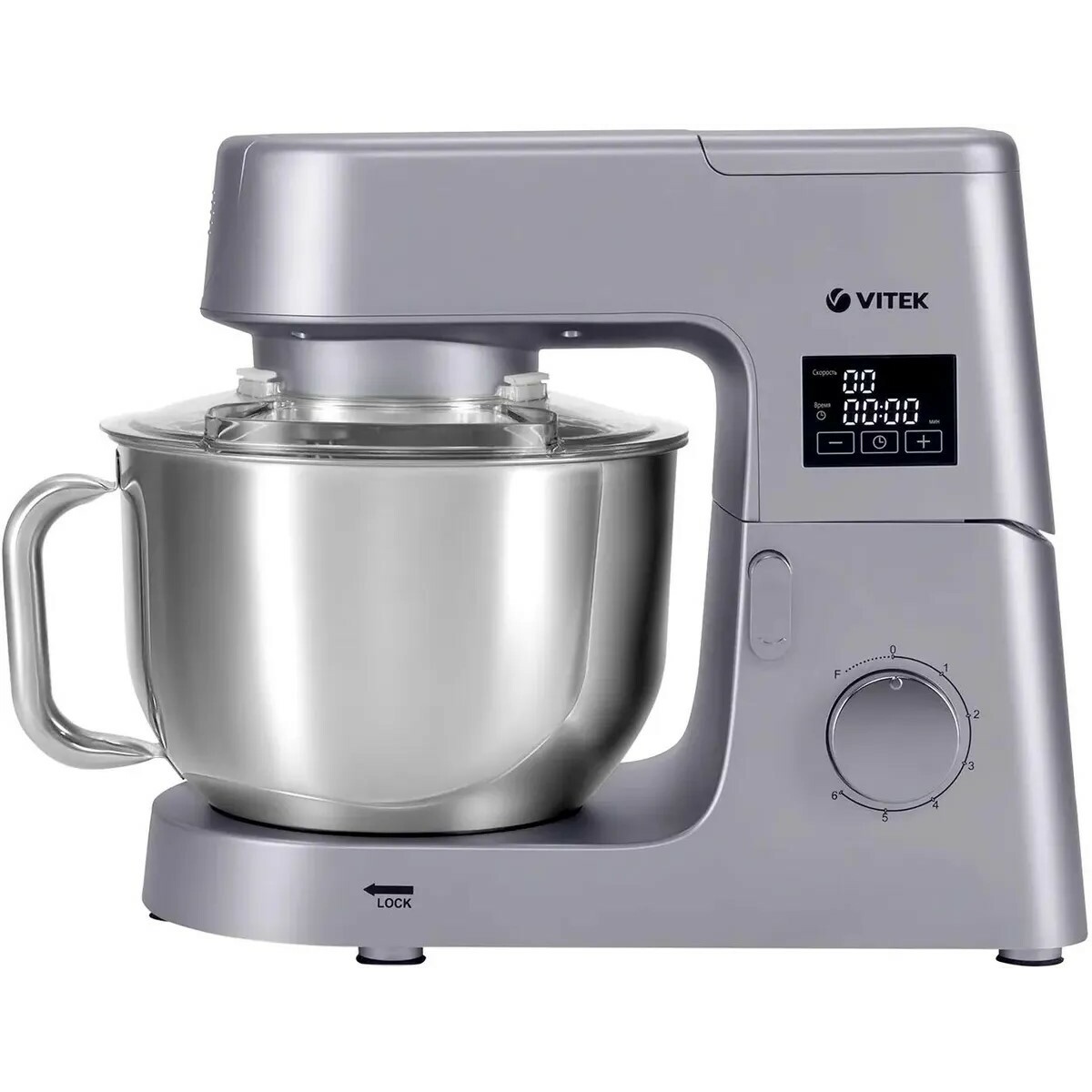 Миксер планетарный Vitek VT-PM0550 (Цвет: Silver)