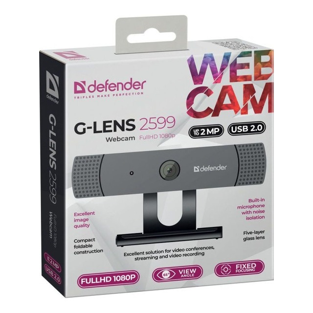 Веб-камера Defender G-lens 2599, черный