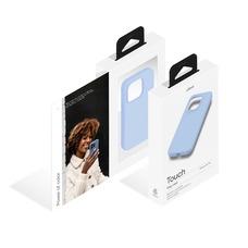 Чехол-накладка uBear Touch Mag Case для смартфона Apple iPhone 15 Pro (Цвет: Light Blue)