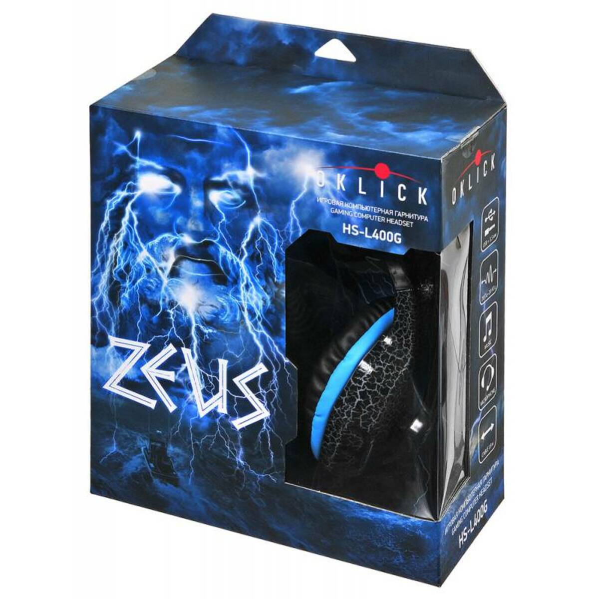 Компьютерная гарнитура Oklick HS-L400G ZEUS (Цвет: Black)