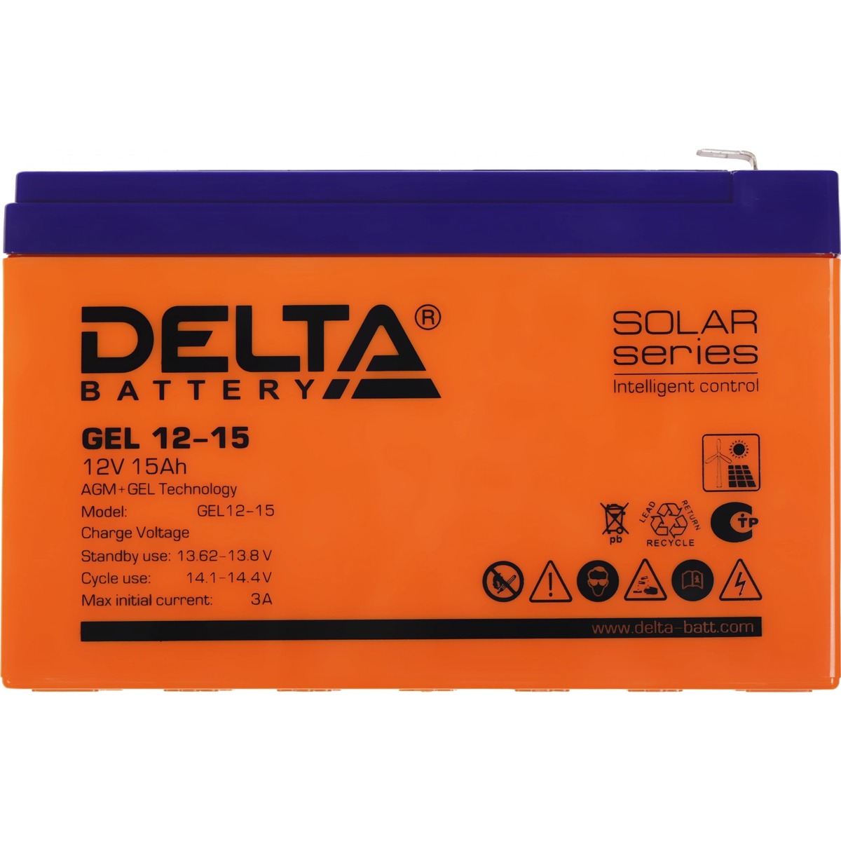 Батарея для ИБП Delta GEL 12-15 12В 15Ач