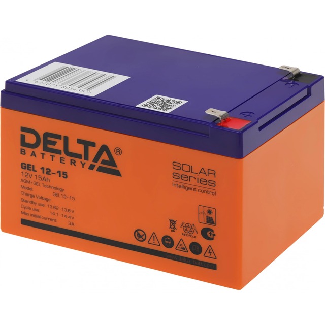 Батарея для ИБП Delta GEL 12-15 12В 15Ач