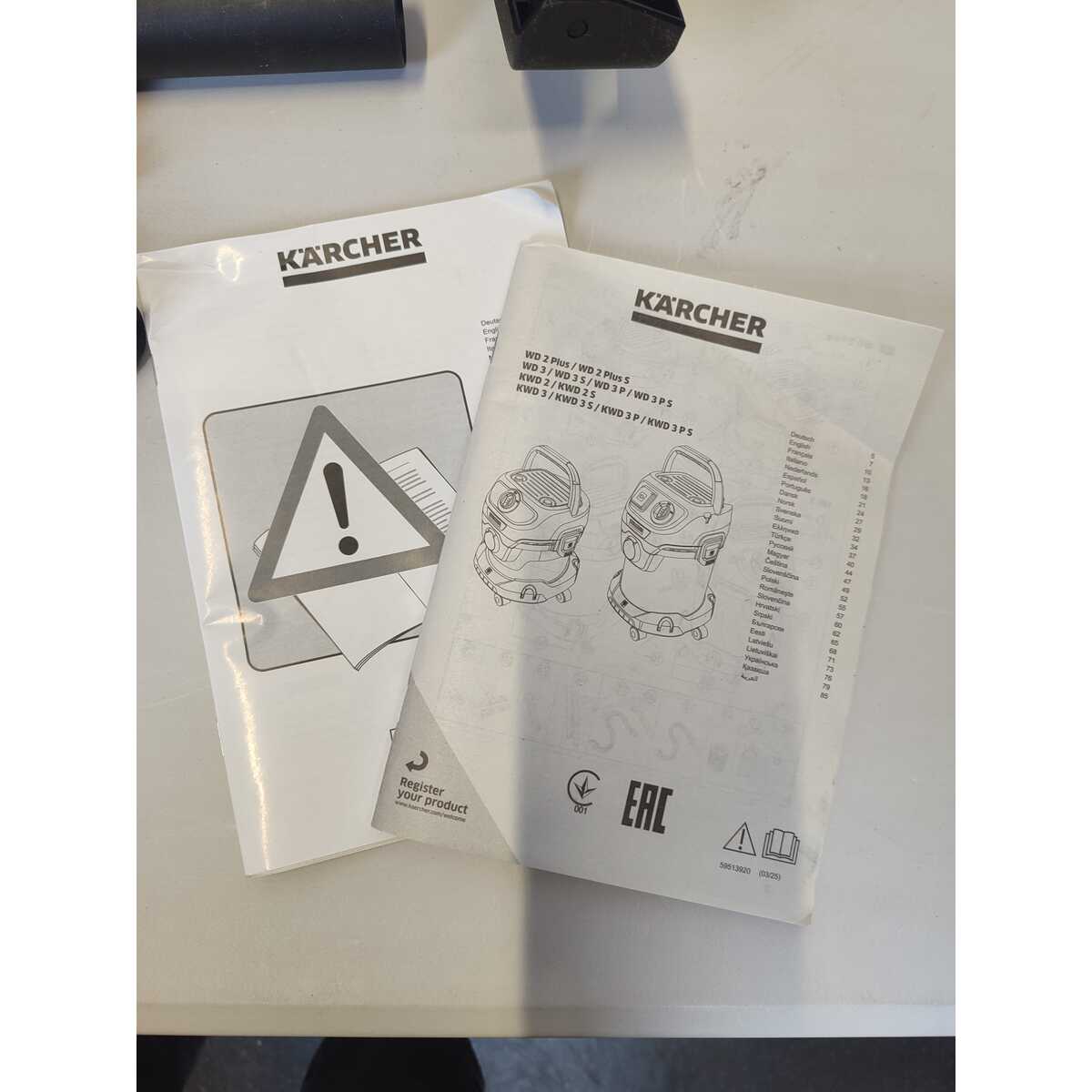 Строительный пылесос Karcher WD 3 P S V-17 / 4 / 20 (Цвет: Yellow)