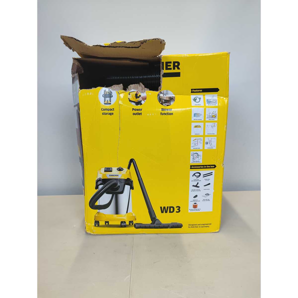 Строительный пылесос Karcher WD 3 P S V-17 / 4 / 20 (Цвет: Yellow)