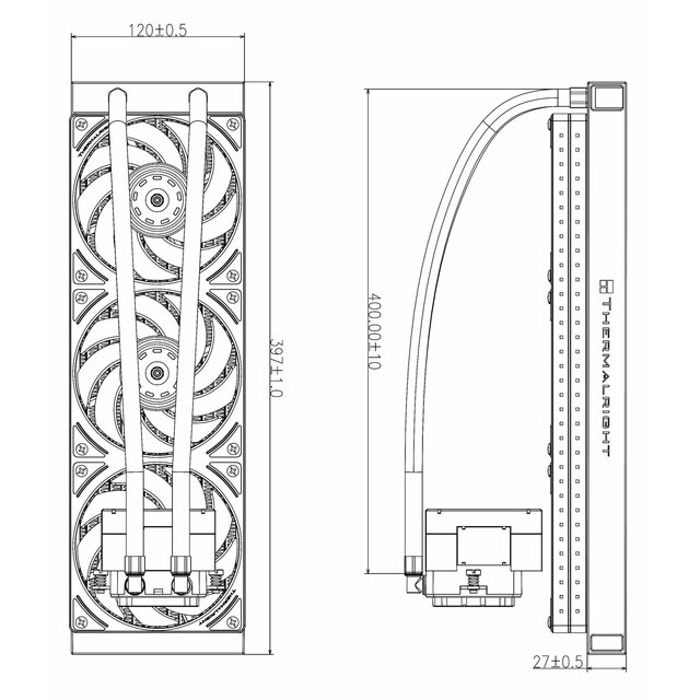 Система водяного охлаждения Thermalright Peerless Vision 360 UB