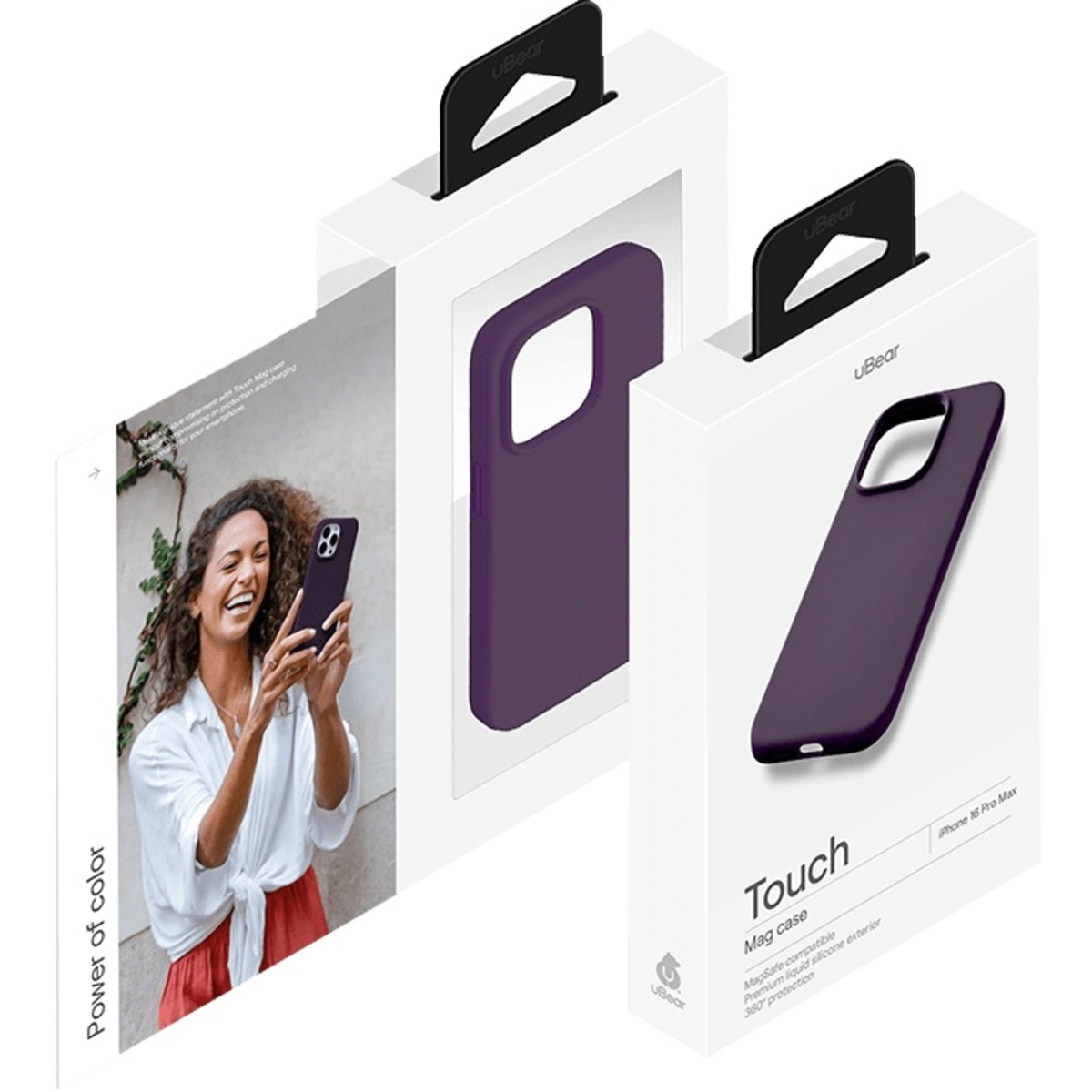 Чехол-накладка uBear Touch Mag Case для смартфона Apple iPhone 16 Pro Max (Цвет: Dark Purple)