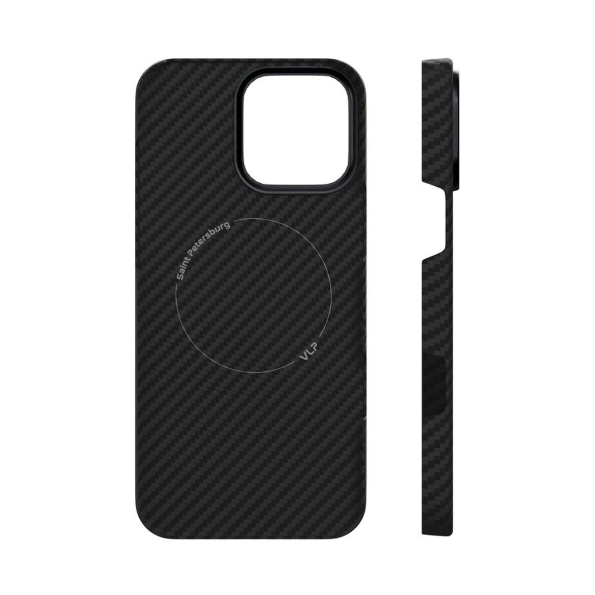 Чехол-накладка VLP Kevlar Сase with MagSafe для смартфона iPhone 16 Pro (Цвет: Black)