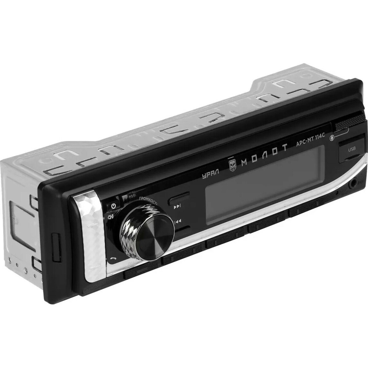 Автомагнитола Ural Молот АРС-МТ 114C, черный