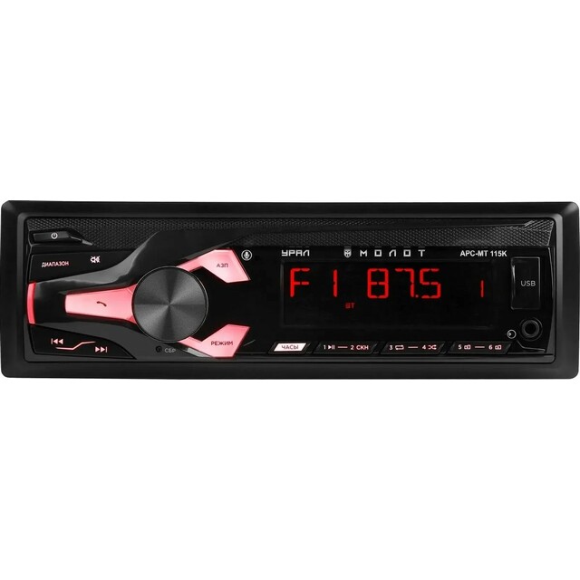 Автомагнитола Ural Молот АРС-МТ 115К, черный