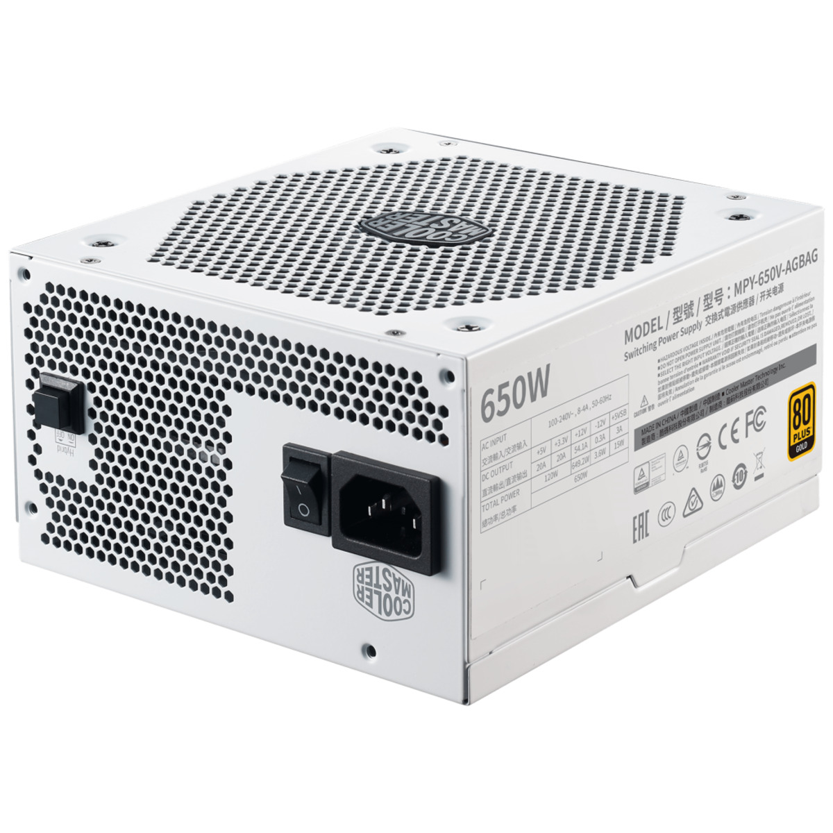 Блок питания Cooler Master ATX V650 Gold V2 650W White