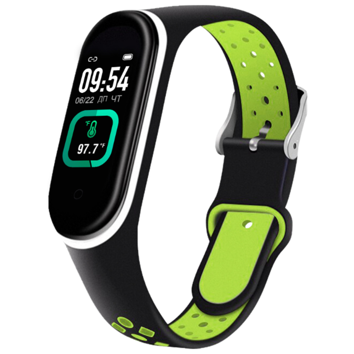 Фитнес-браслет Smarterra FitMaster Ton (Цвет: Black/Green)