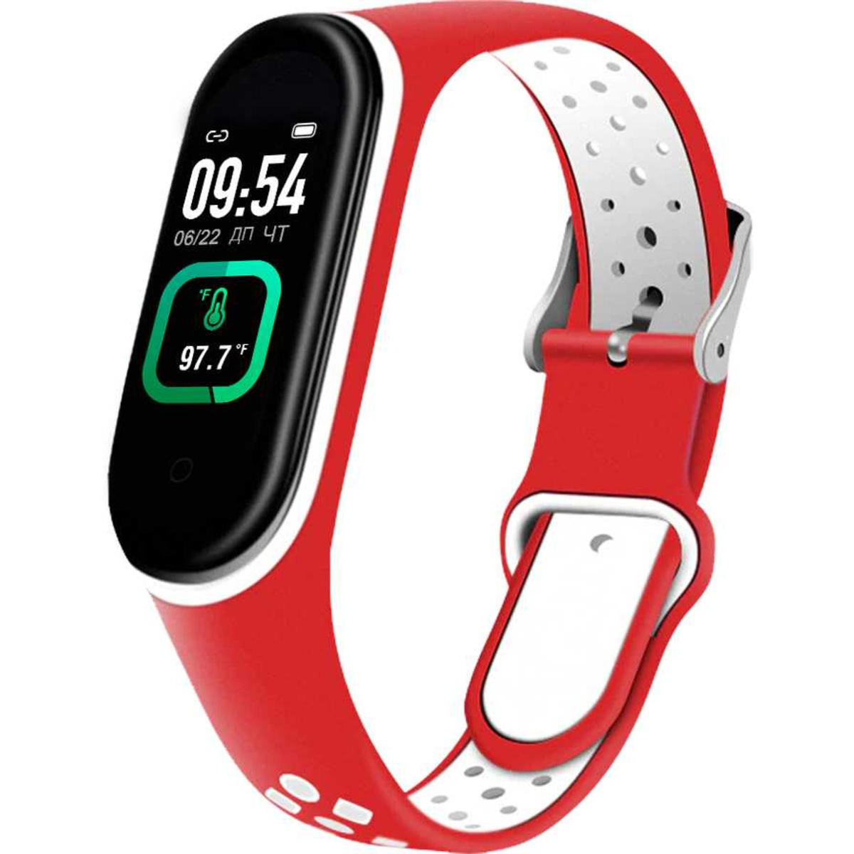 Фитнес-браслет Smarterra FitMaster Ton (Цвет: Red/White)