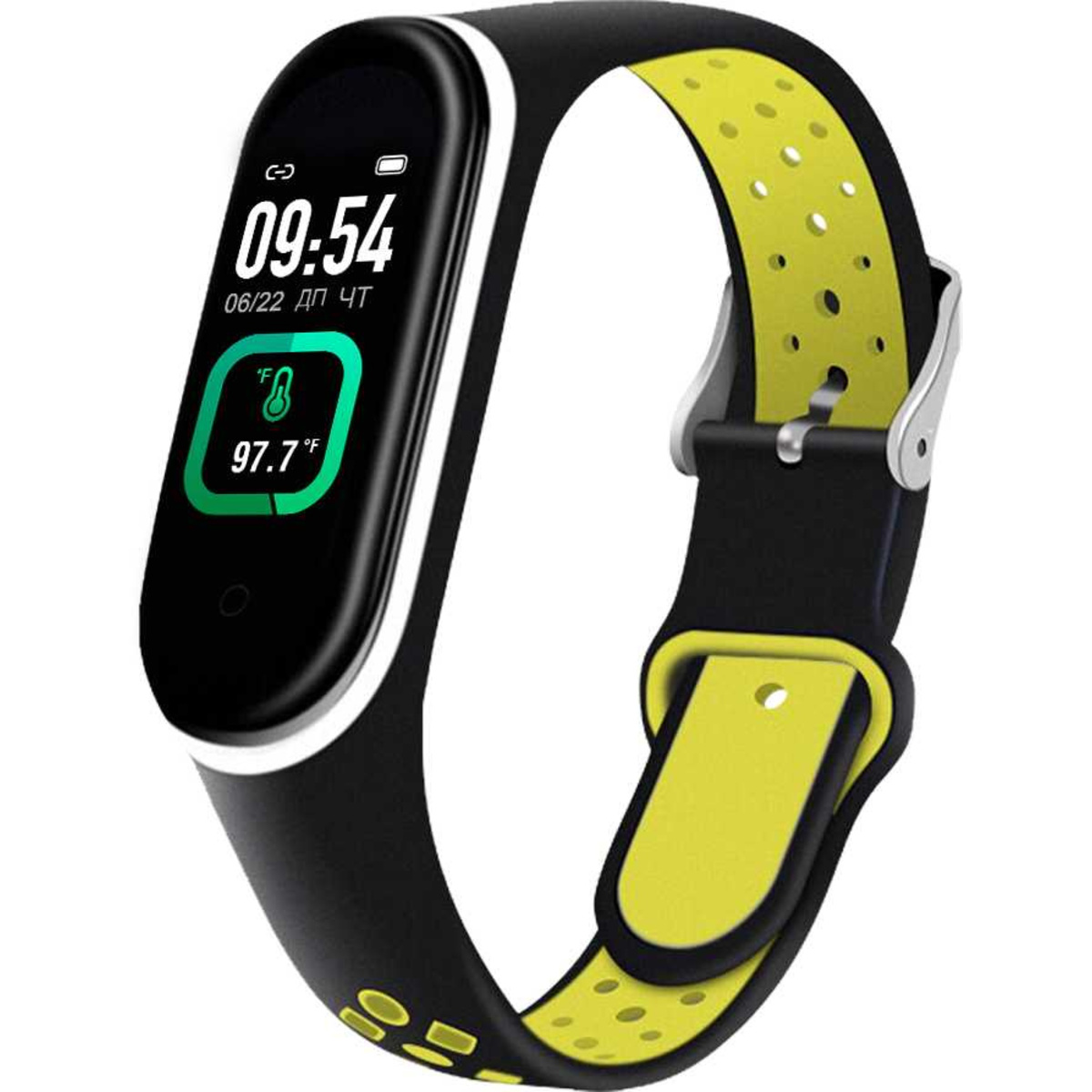 Фитнес-браслет Smarterra FitMaster Ton (Цвет: Black/Yellow)