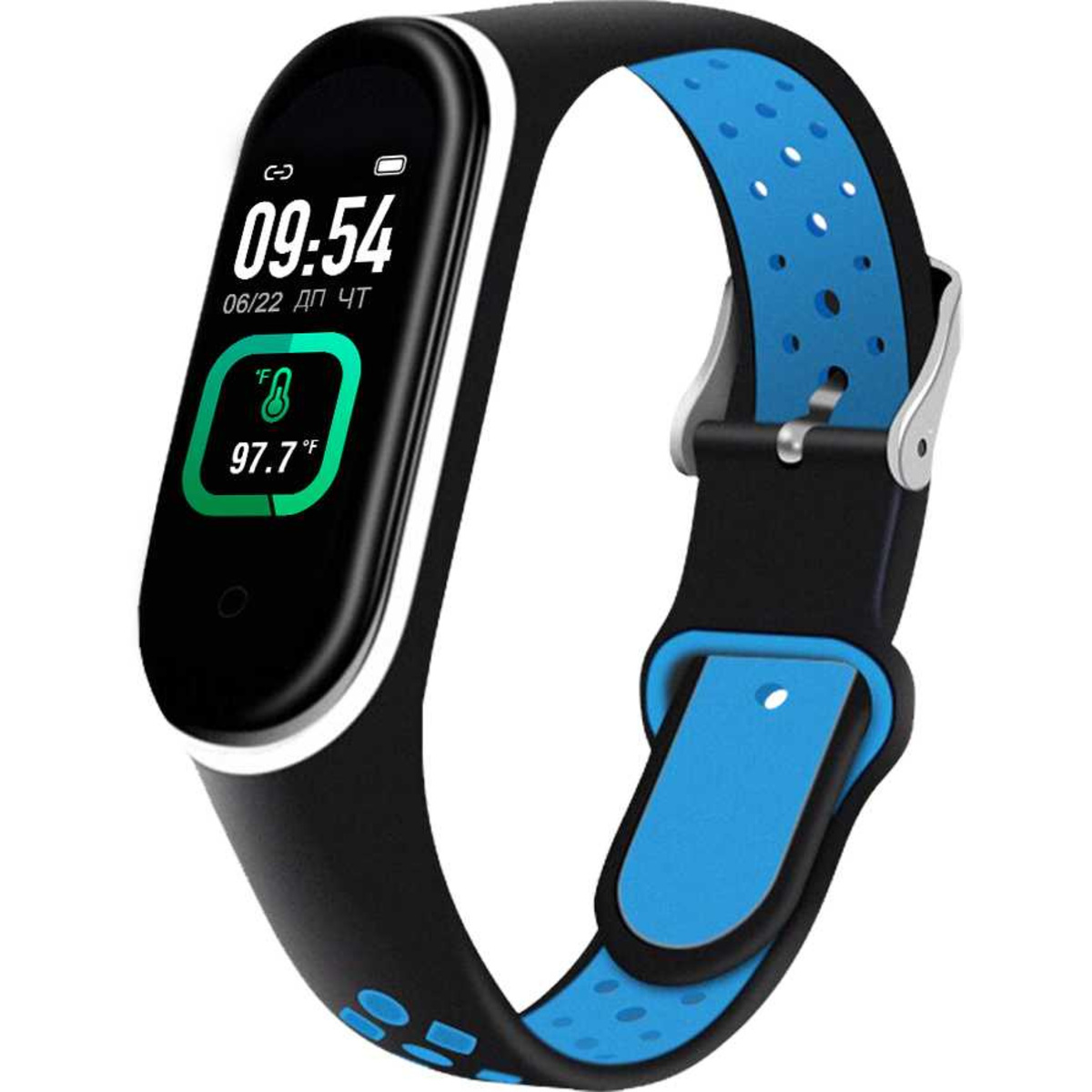 Фитнес-браслет Smarterra FitMaster Ton (Цвет: Black/Blue)