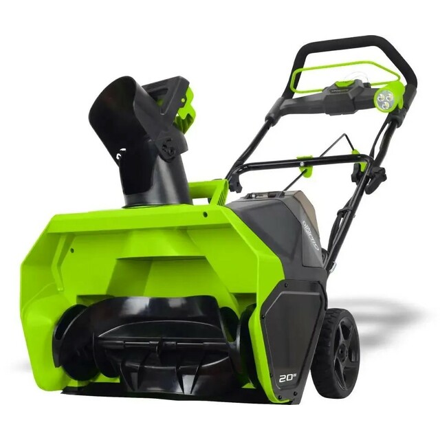 Снегоуборщик электрический Greenworks GD40STK4 (Цвет: Green) Снегоуборщик электрический Greenworks GD40STK4 (Цвет: Green)